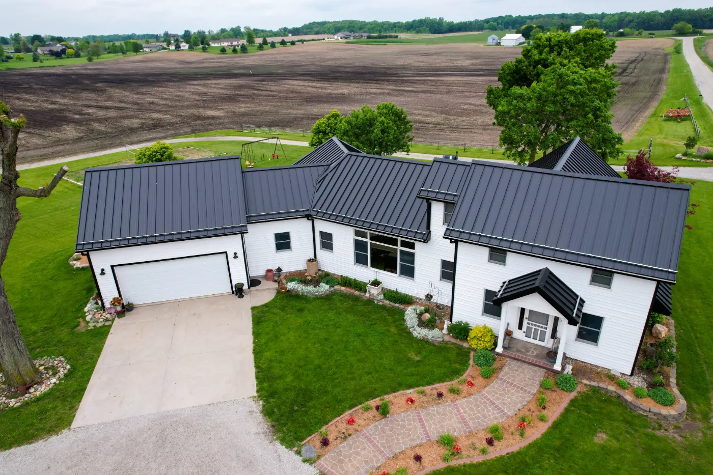 Commercial roof inspection documented in Winona Lake